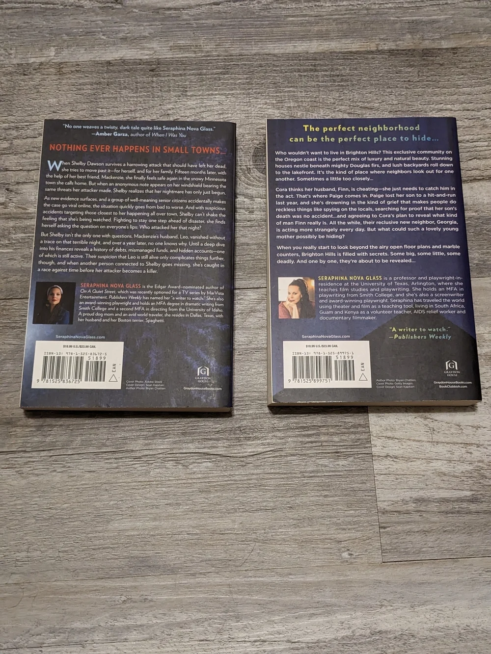 Set Of 2 Seraphina Nova Glass Books